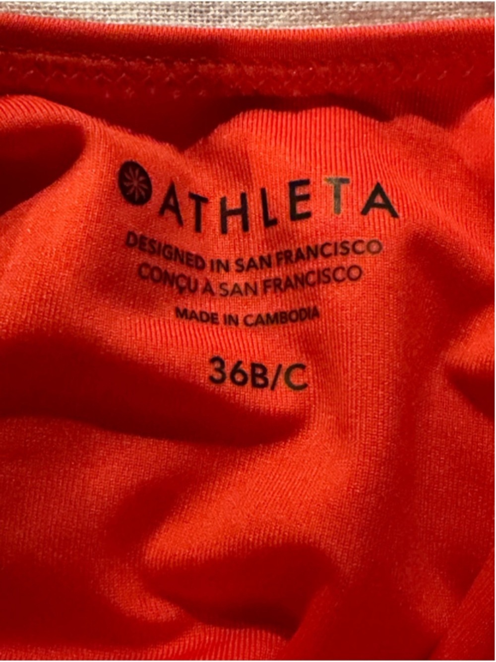 Athleta Maldives Tankini 36B/C Swim Bottom Medium Orange Set NWT - Picture 6 of 10
